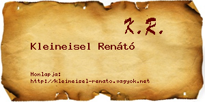 Kleineisel Renátó névjegykártya